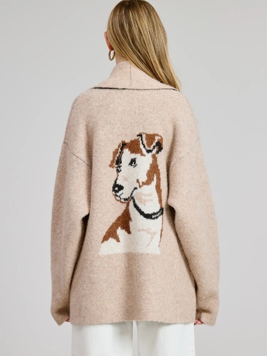 Flat White Sweaters - NWT Dog Lover Puppy Cardigan Sweater